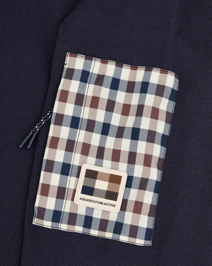 Aquascutum Crewneck Tech Sweater - Navy | ViaMonte Shop