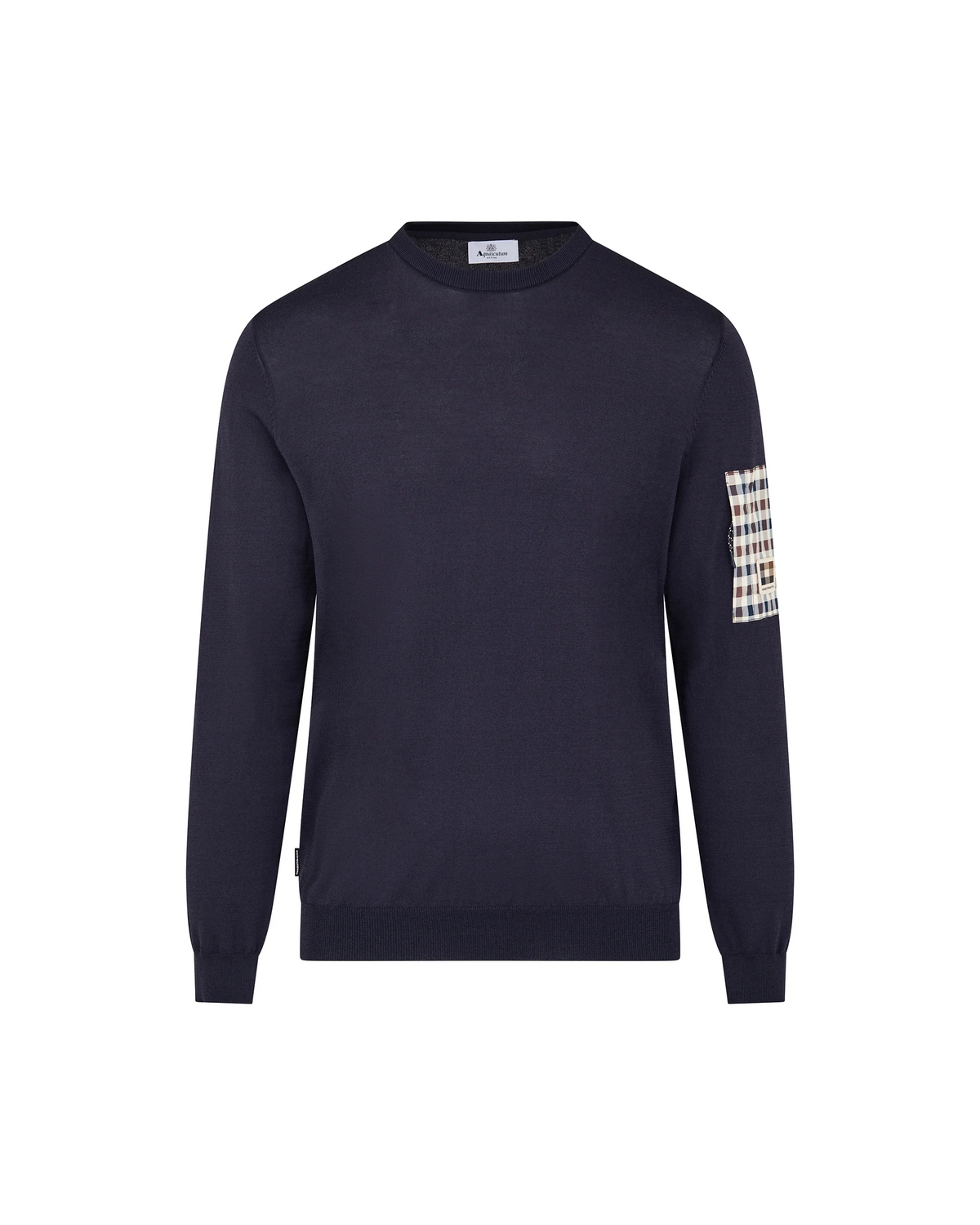 Aquascutum Crewneck Tech Sweater - Navy | ViaMonte Shop