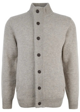 Barbour maglione con Patch e Zip Through in lana beige