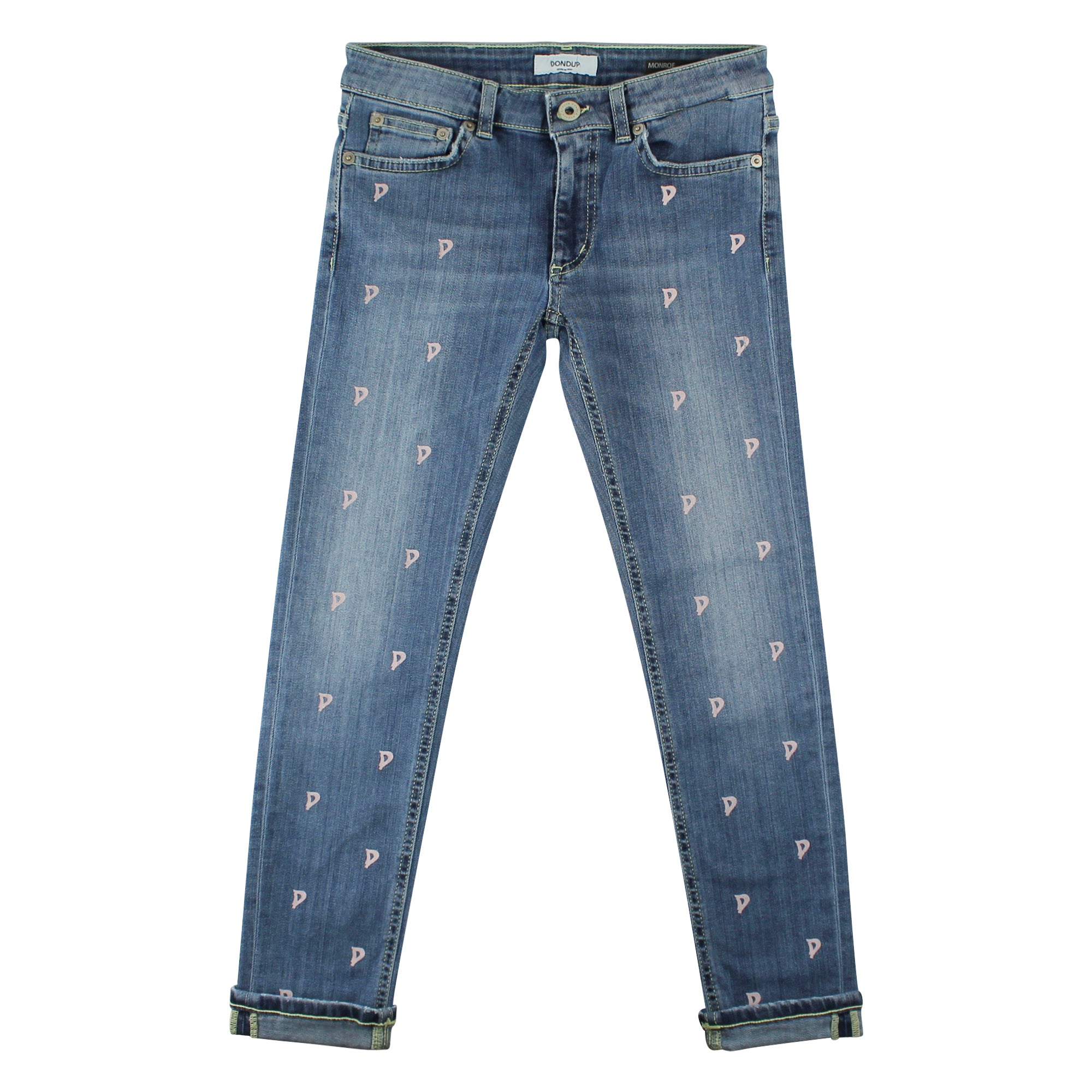 ViaMonte Shop | Jeans Monroe bambina in cotone con stampa