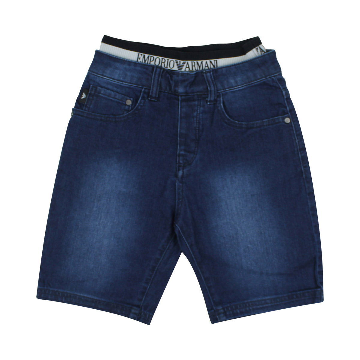 ViaMonte Shop | Emporio Armani bermuda jeans bambino con logo