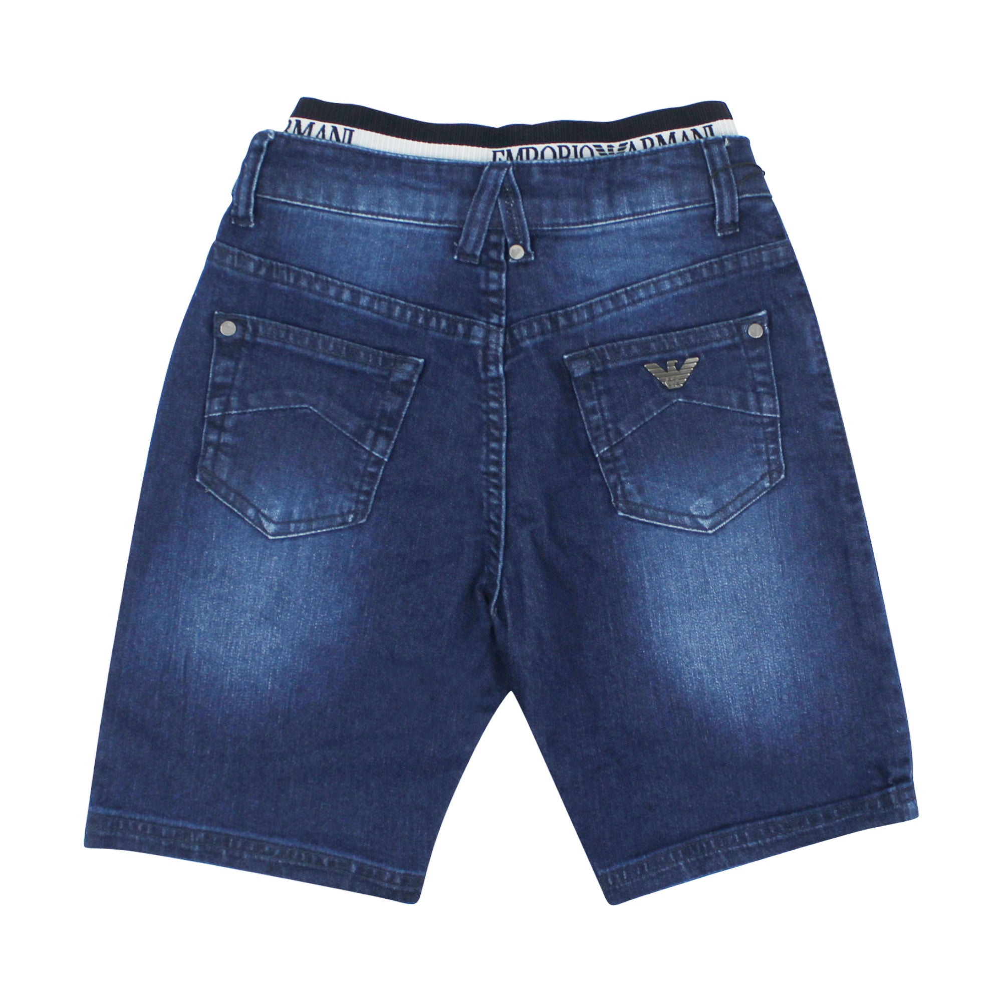 ViaMonte Shop | Emporio Armani bermuda jeans bambino con logo