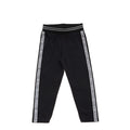 ViaMonte Shop | Moncler Enfant pantalone neonato in cotone stretch nero con bande laterali