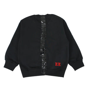 ViaMonte Shop | Diesel Kid felpa sbiaysplit bambino nera in cotone