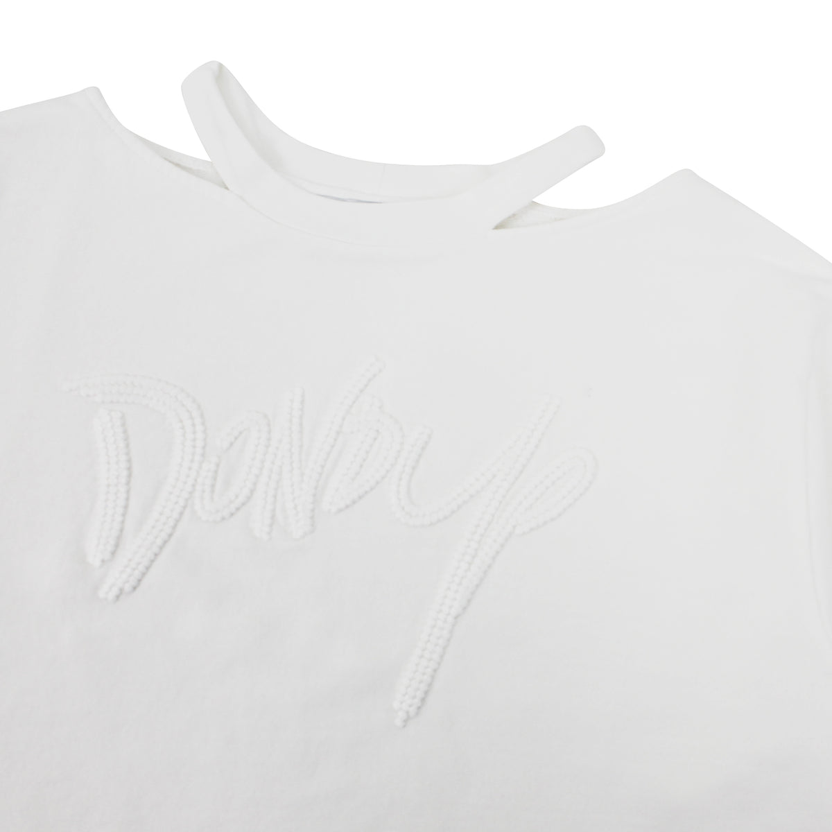 ViaMonte Shop | Dondup bambina felpa cropped bianca in cotone