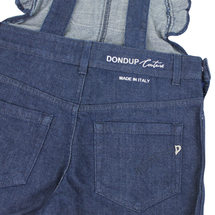 ViaMonte Shop | Dondup bambina salopette di jeans in cotone stretch
