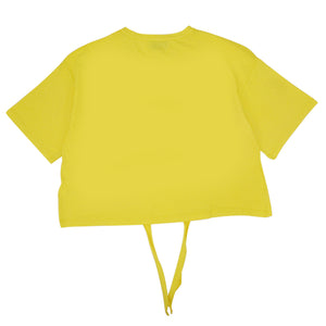 ViaMonte Shop | Dondup bambina t-shirt gialla in jersey di cotone