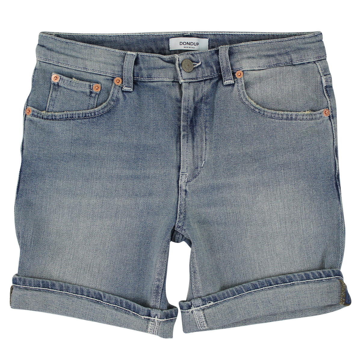 ViaMonte Shop | Dondup teen bermuda jeans Derick in cotone stretch