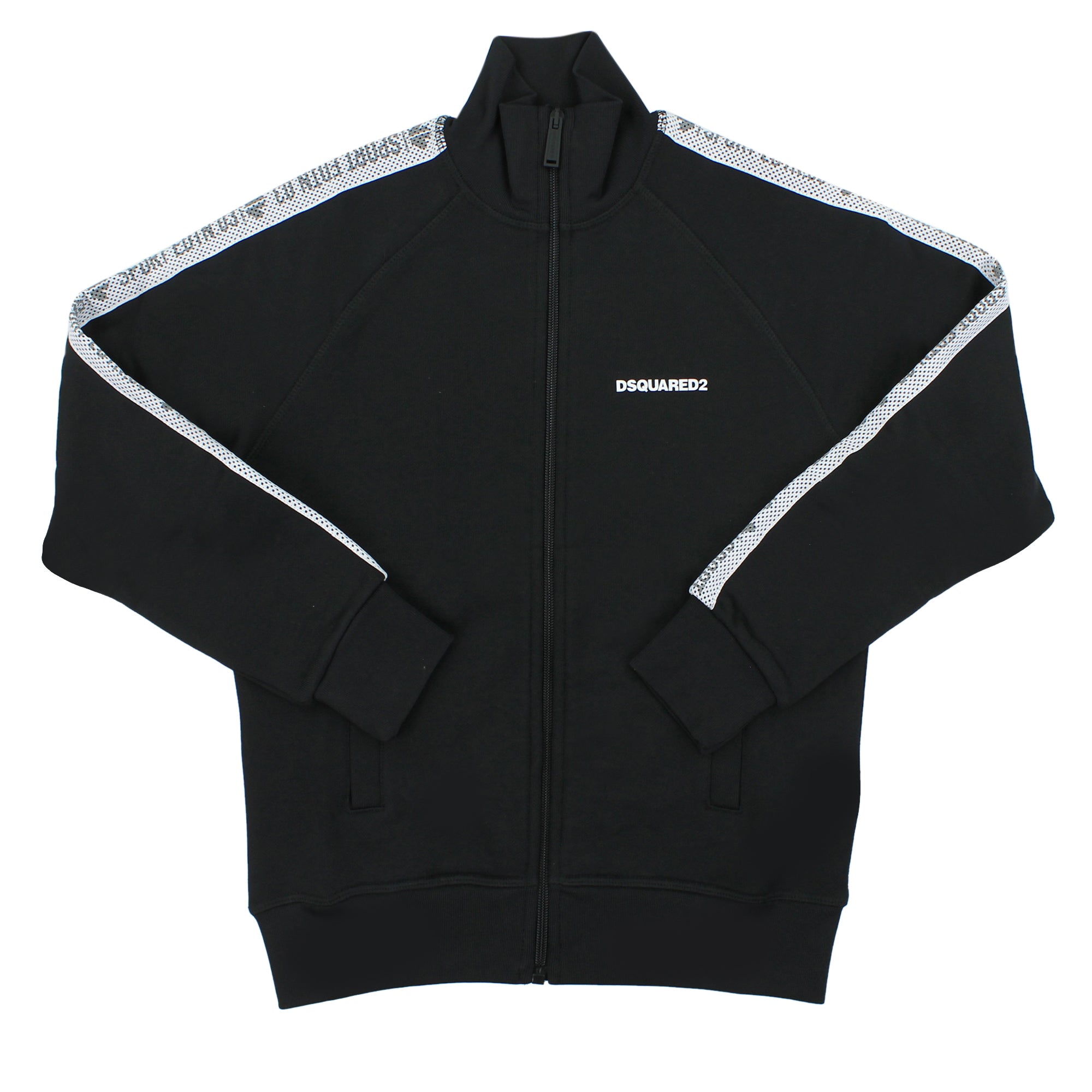 ViaMonte Shop | Dsquared2 felpa bambino nera in misto cotone
