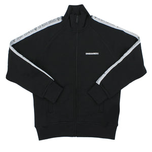 ViaMonte Shop | Dsquared2 felpa bambino nera in misto cotone