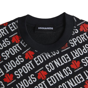 ViaMonte Shop | Dsquared2 felpa bambino stampa logo in misto cotone