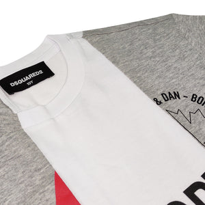 ViaMonte Shop | Dsquared2 t-shirt bambino bicolor in jersey di cotone