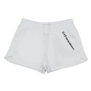 ViaMonte Shop | EA7 Emporio Armani shorts teen bianco in cotone stretch