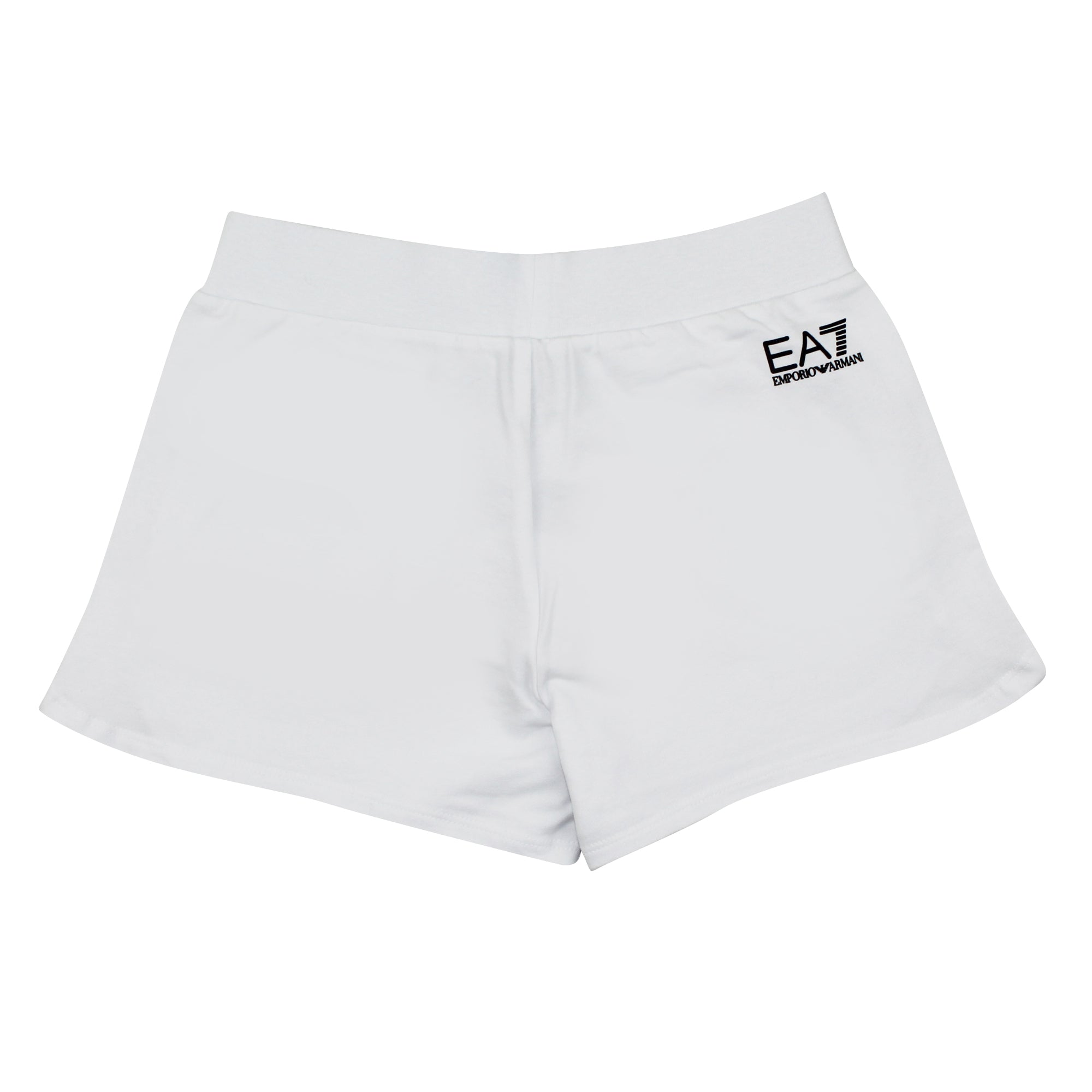 ViaMonte Shop | EA7 Emporio Armani shorts teen bianco in cotone stretch