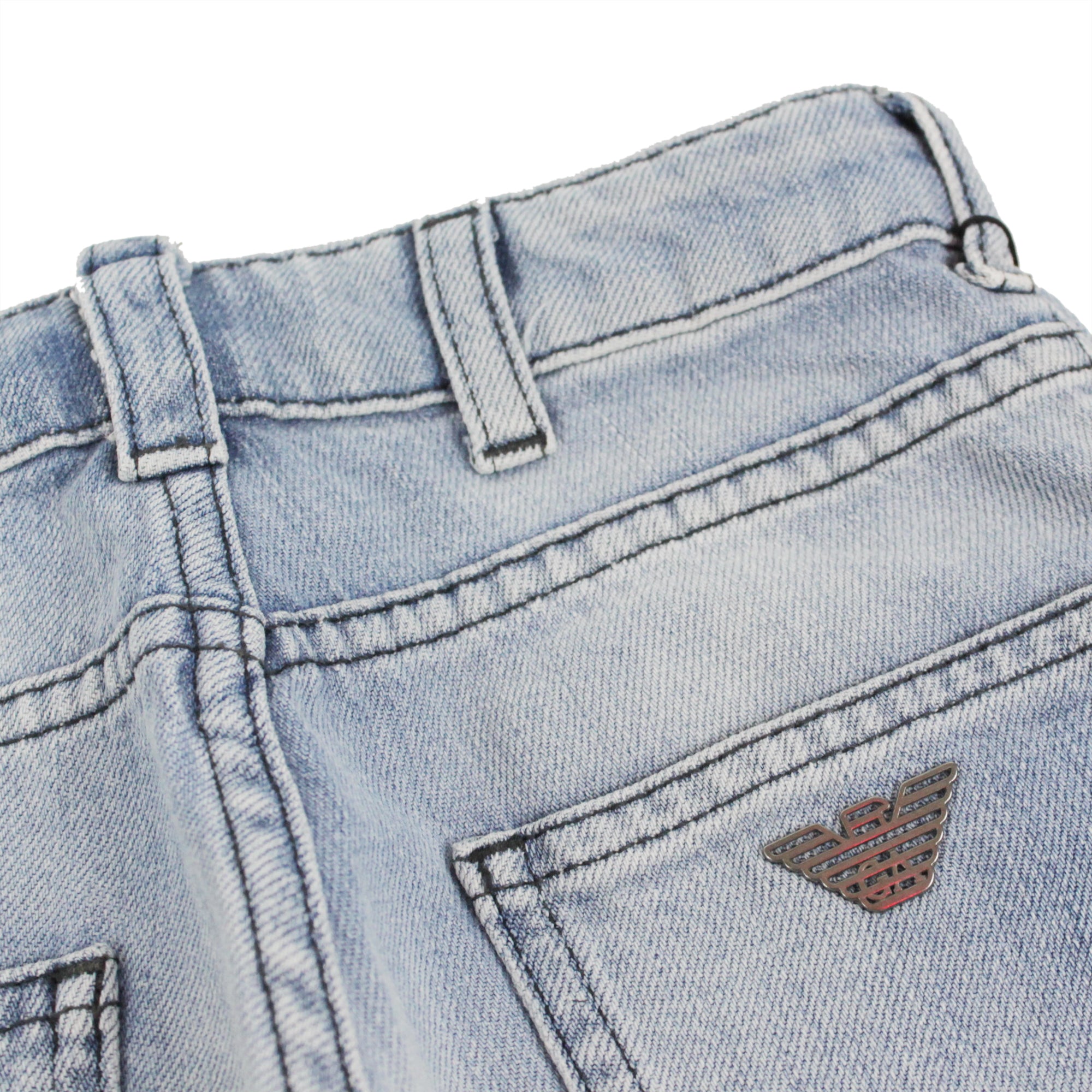 Emporio Armani jeans bambino blu in misto cotone | ViaMonte Shop
