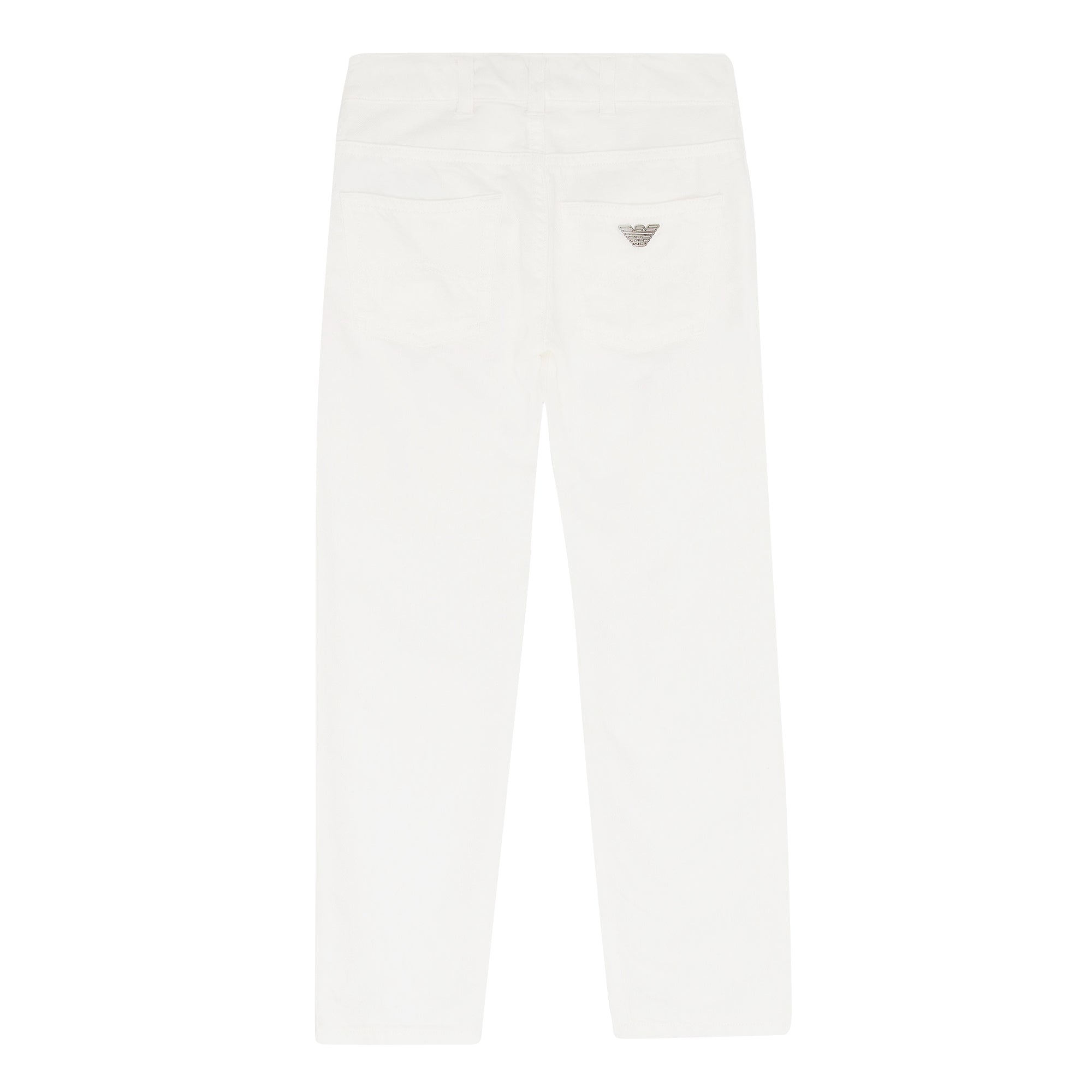 ViaMonte Shop | Emporio Armani pantalone bambino bianco in misto cotone