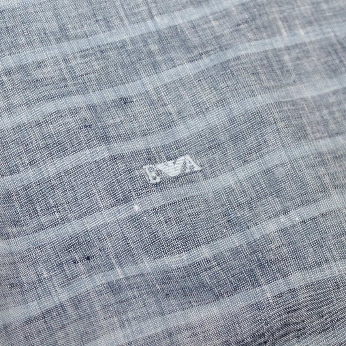 ViaMonte Shop | Emporio Armani pagliaccetto baby boy bicolor in lino con bavetta
