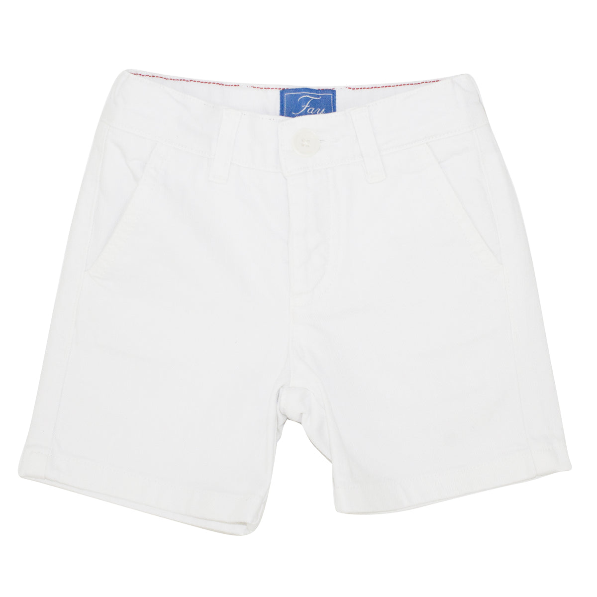 ViaMonte Shop | Fay teen bermuda bianco in denim di cotone