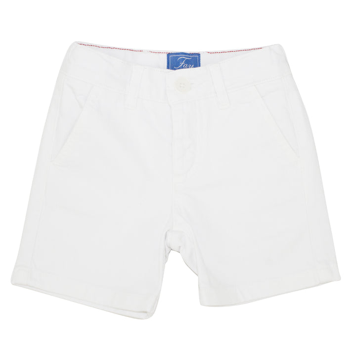 ViaMonte Shop | Fay teen bermuda bianco in denim di cotone