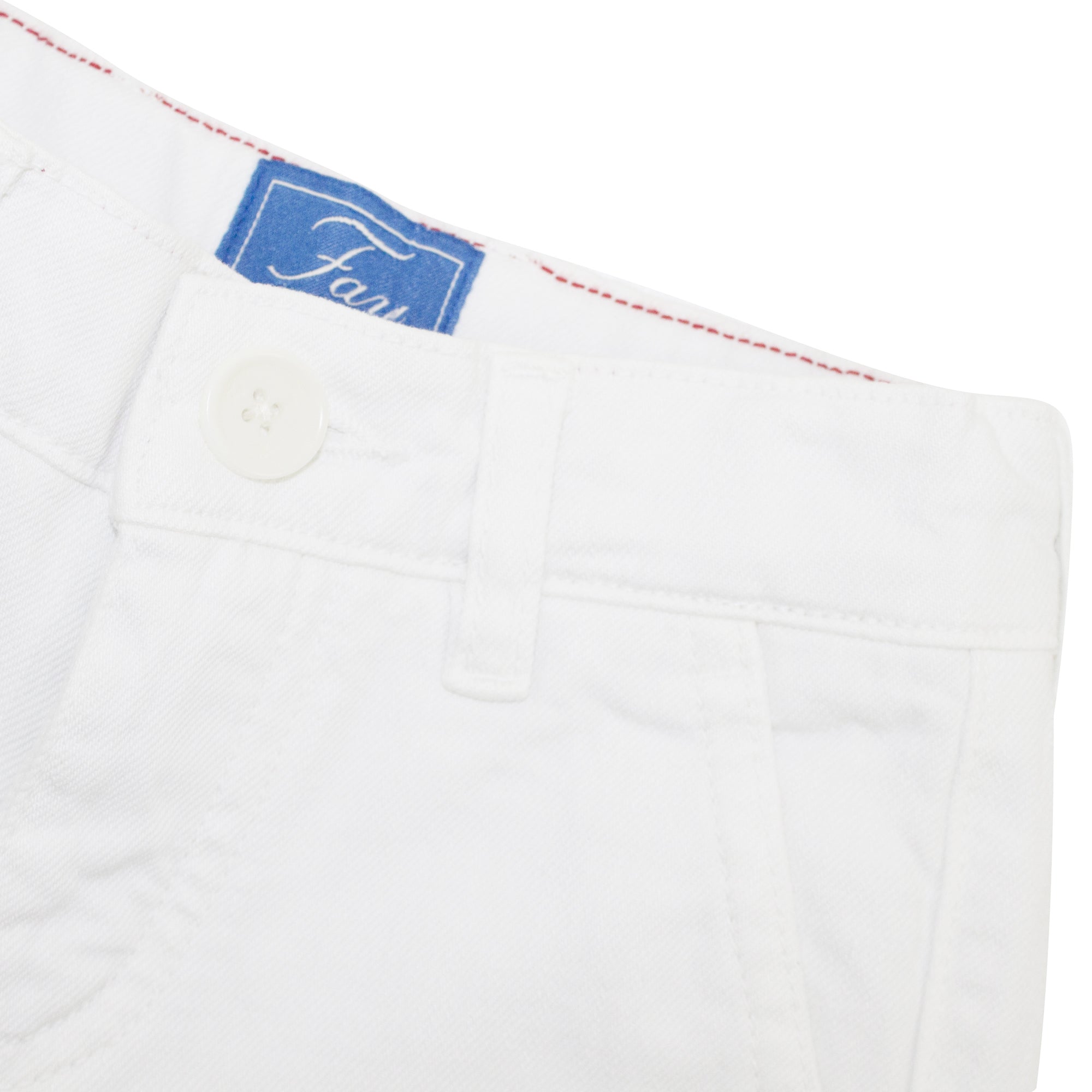 ViaMonte Shop | Fay teen bermuda bianco in denim di cotone