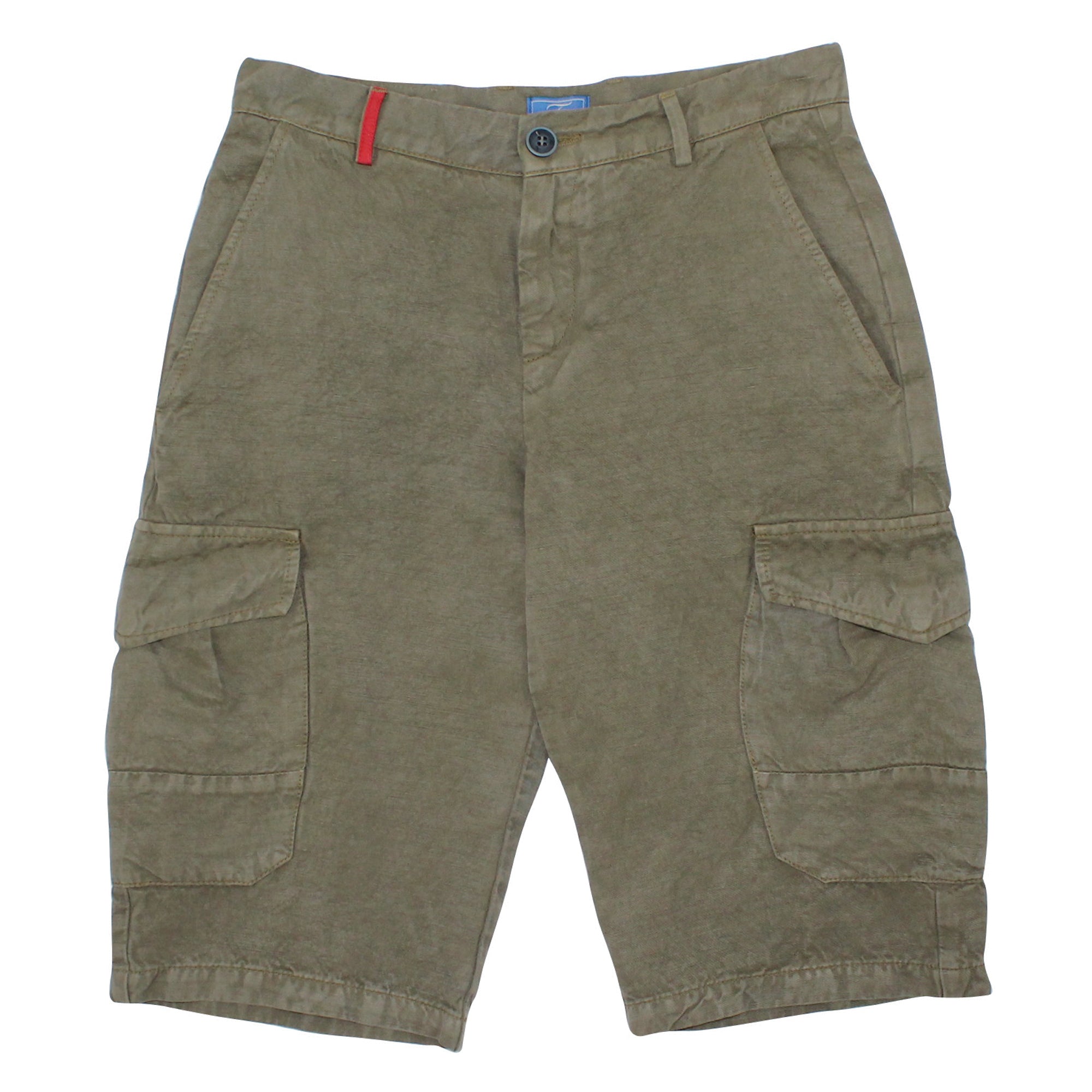 ViaMonte Shop | Fay bambino bermuda cargo verde in misto lino