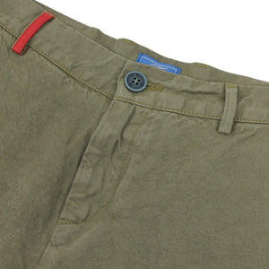 ViaMonte Shop | Fay bambino bermuda cargo verde in misto lino