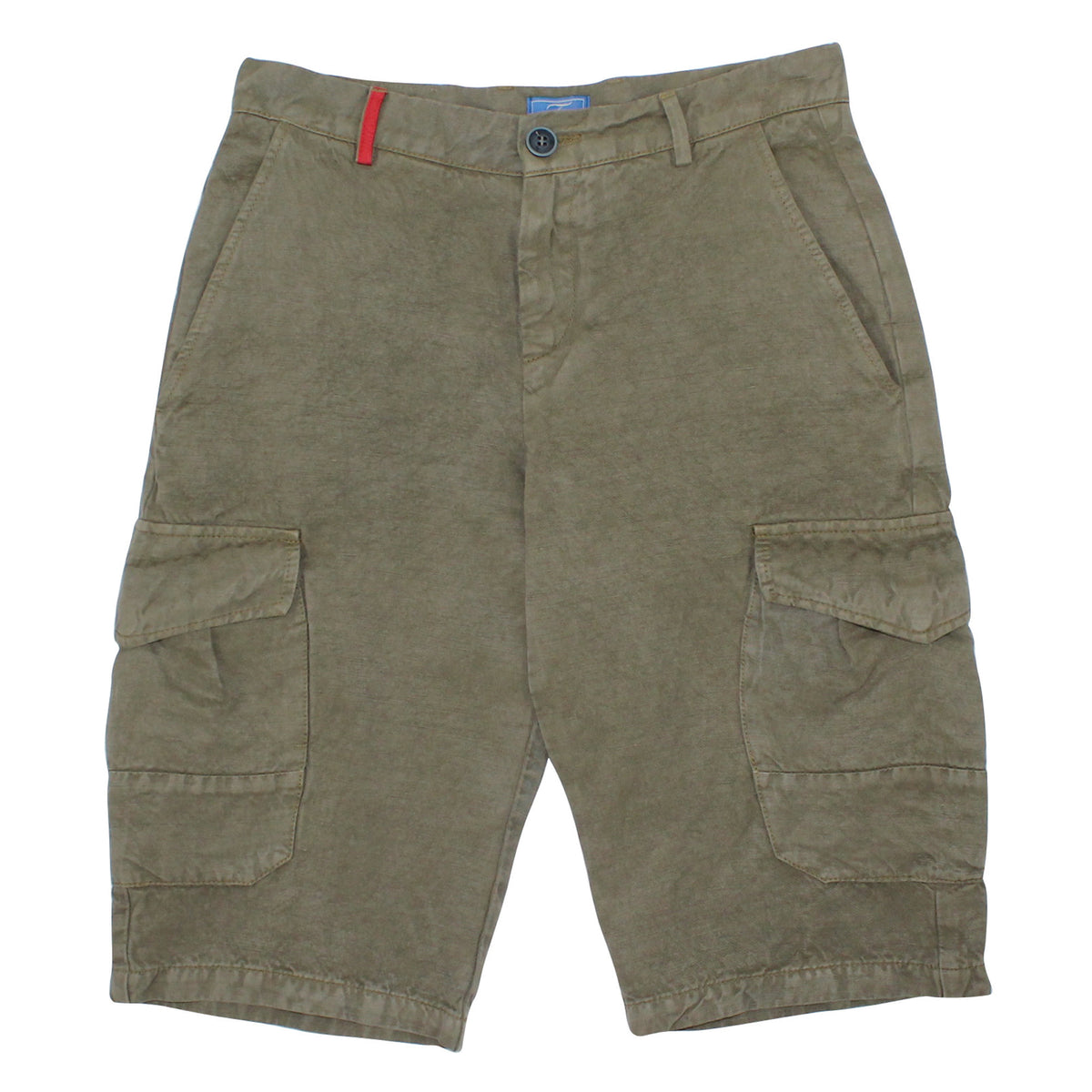ViaMonte Shop | Fay teen bermuda cargo verde in misto lino