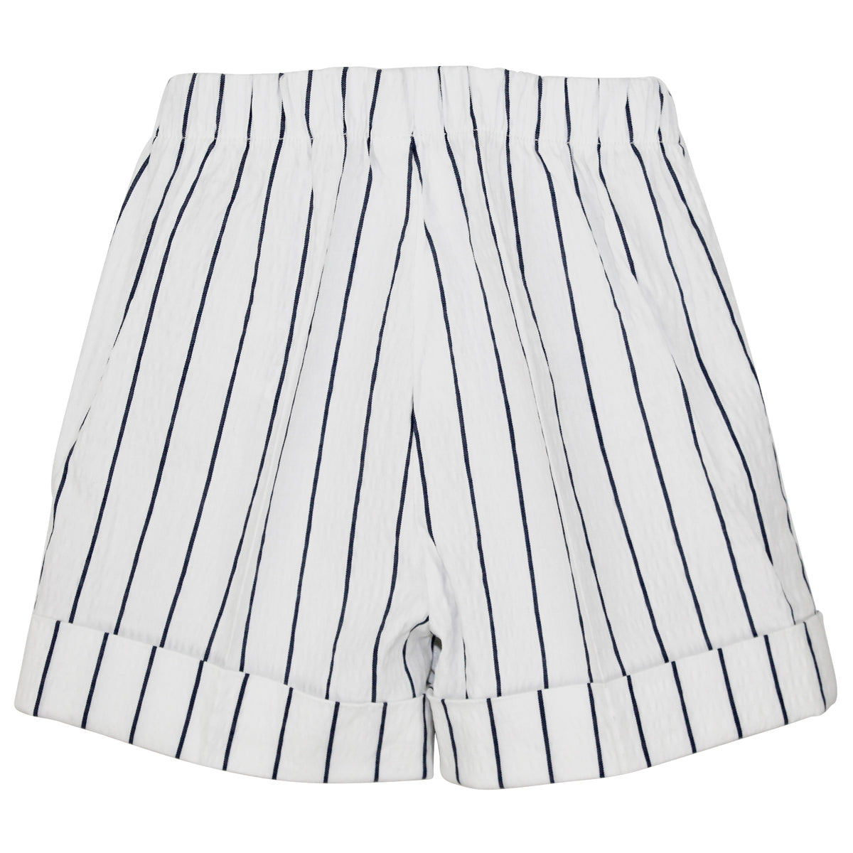 ViaMonte Shop | Il Gufo bermuda baby boy bianco a righe in misto cotone