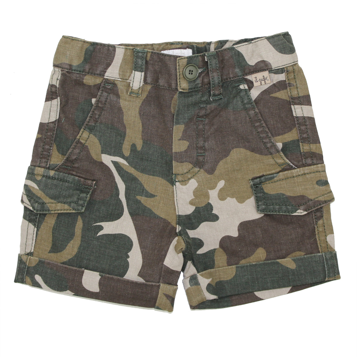 ViaMonte Shop | Il Gufo bermuda baby boy camouflage in misto cotone
