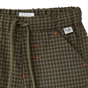 ViaMonte Shop | Il Gufo bermuda baby boy verde militare in misto cotone