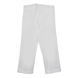 ViaMonte Shop | Il Gufo pantalone bambino bianco in cotone