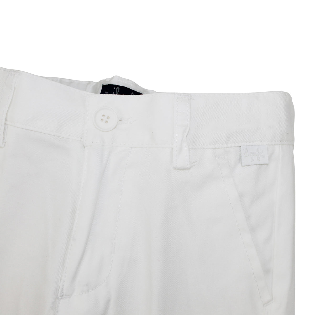 ViaMonte Shop | Il Gufo pantalone bambino bianco in cotone