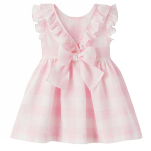 ViaMonte Shop | Il Gufo abito baby girl a quadri in puro lino