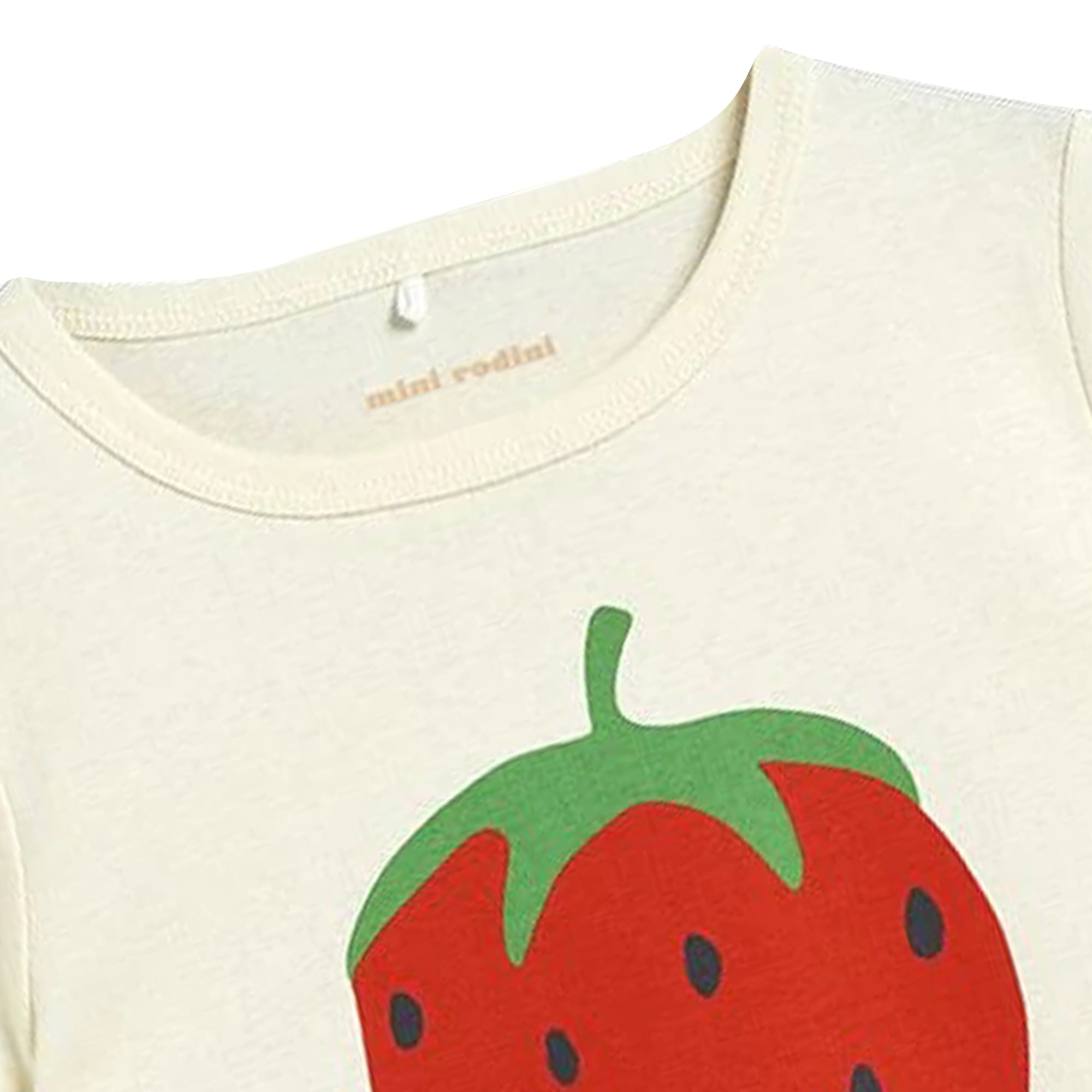Mini Rodini t-shirt baby girl bianca in cotone organico | ViaMonte Shop