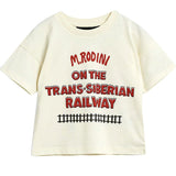 ViaMonte Shop | Mini Rodini t-shirt baby boy bianca in cotone organico