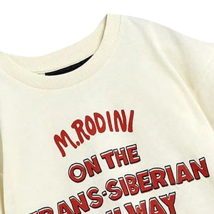 ViaMonte Shop | Mini Rodini t-shirt baby boy bianca in cotone organico