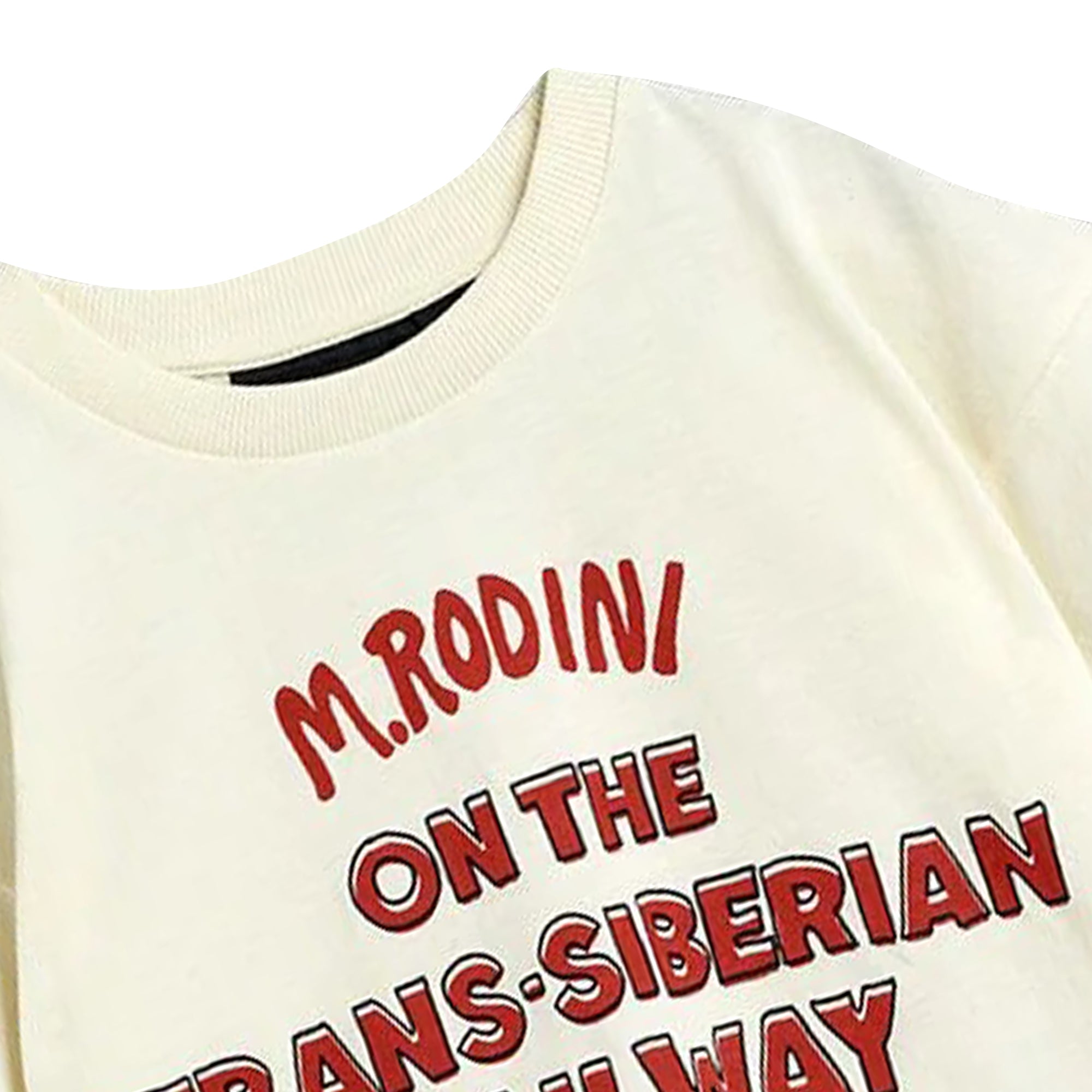 ViaMonte Shop | Mini Rodini t-shirt bambino bianca in cotone organico