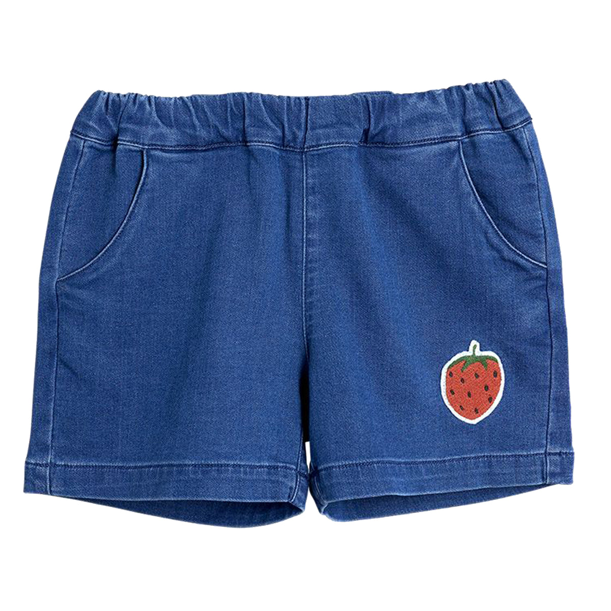 ViaMonte Shop | Mini Rodini short baby girl in denim di cotone organico