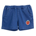ViaMonte Shop | Mini Rodini short bambina in denim di cotone organico