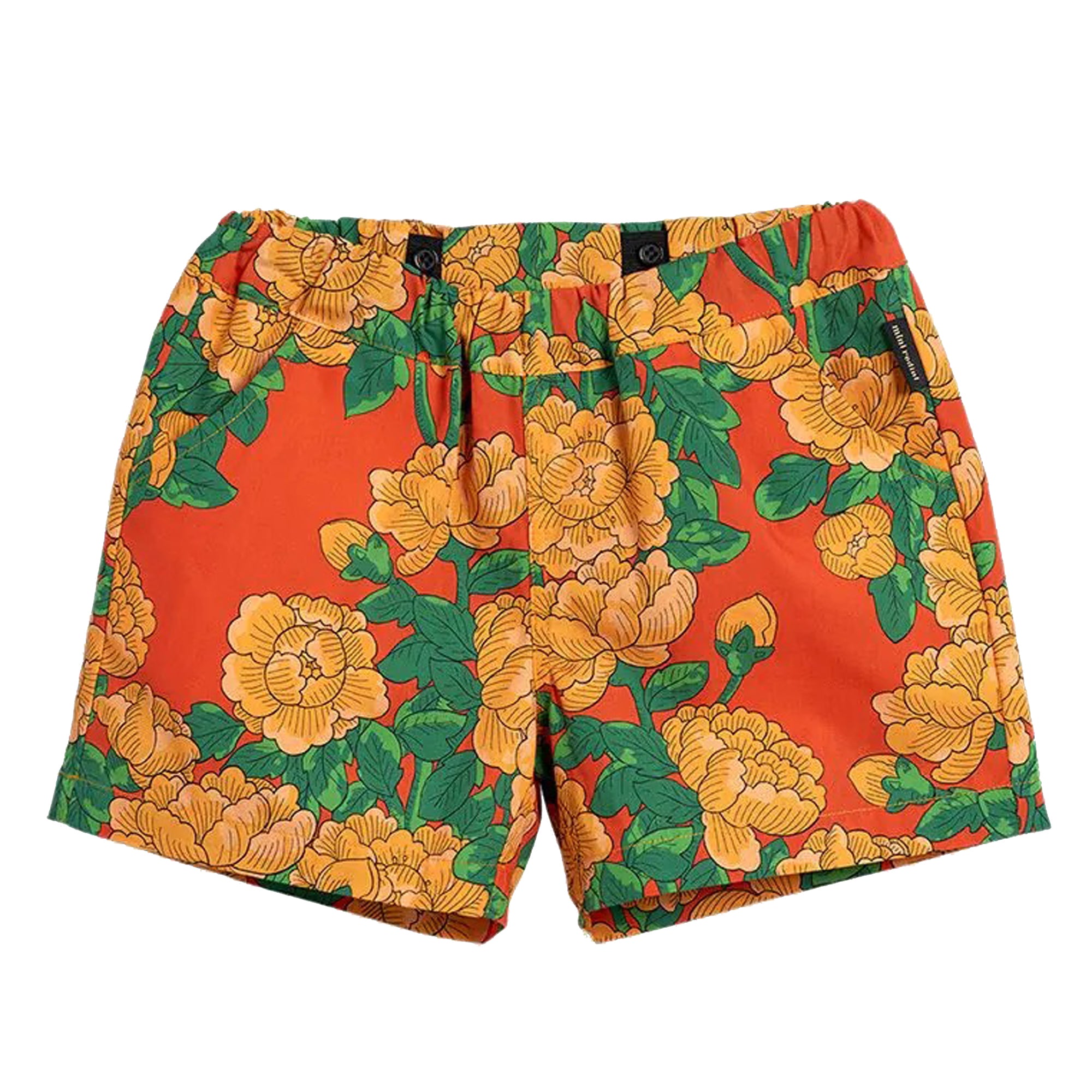 ViaMonte Shop | Mini Rodini short bambina stampa fiori in cotone organico
