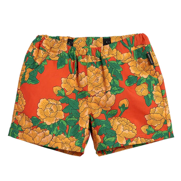 ViaMonte Shop | Mini Rodini short bambina stampa fiori in cotone organico
