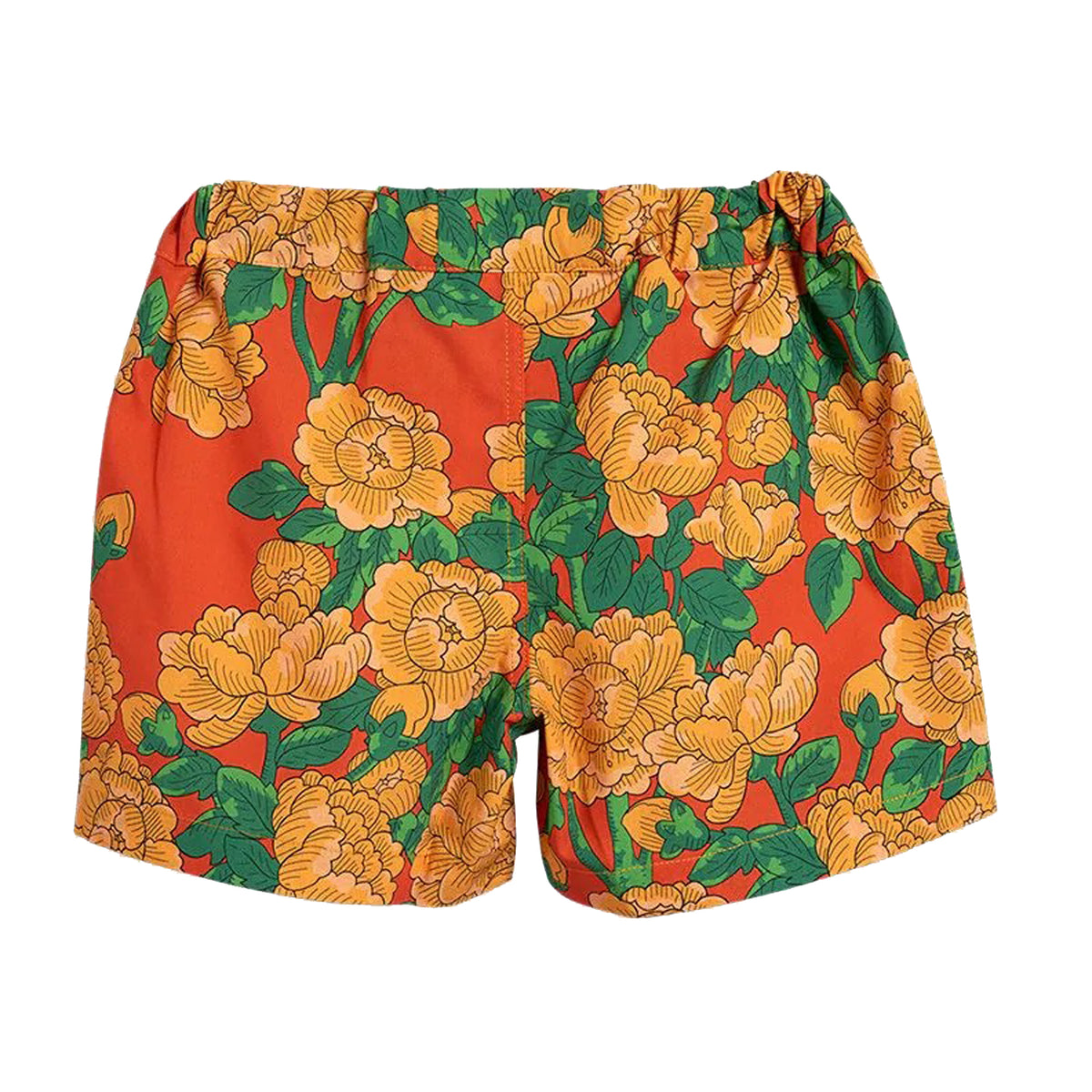 ViaMonte Shop | Mini Rodini short bambina stampa fiori in cotone organico