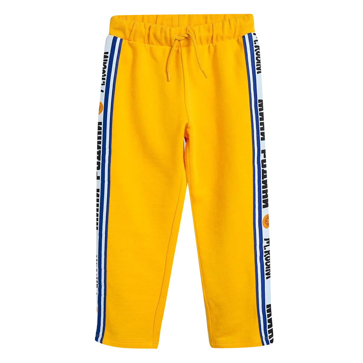 ViaMonte Shop | Mini Rodini pantalone bambino giallo in felpa di cotone organico