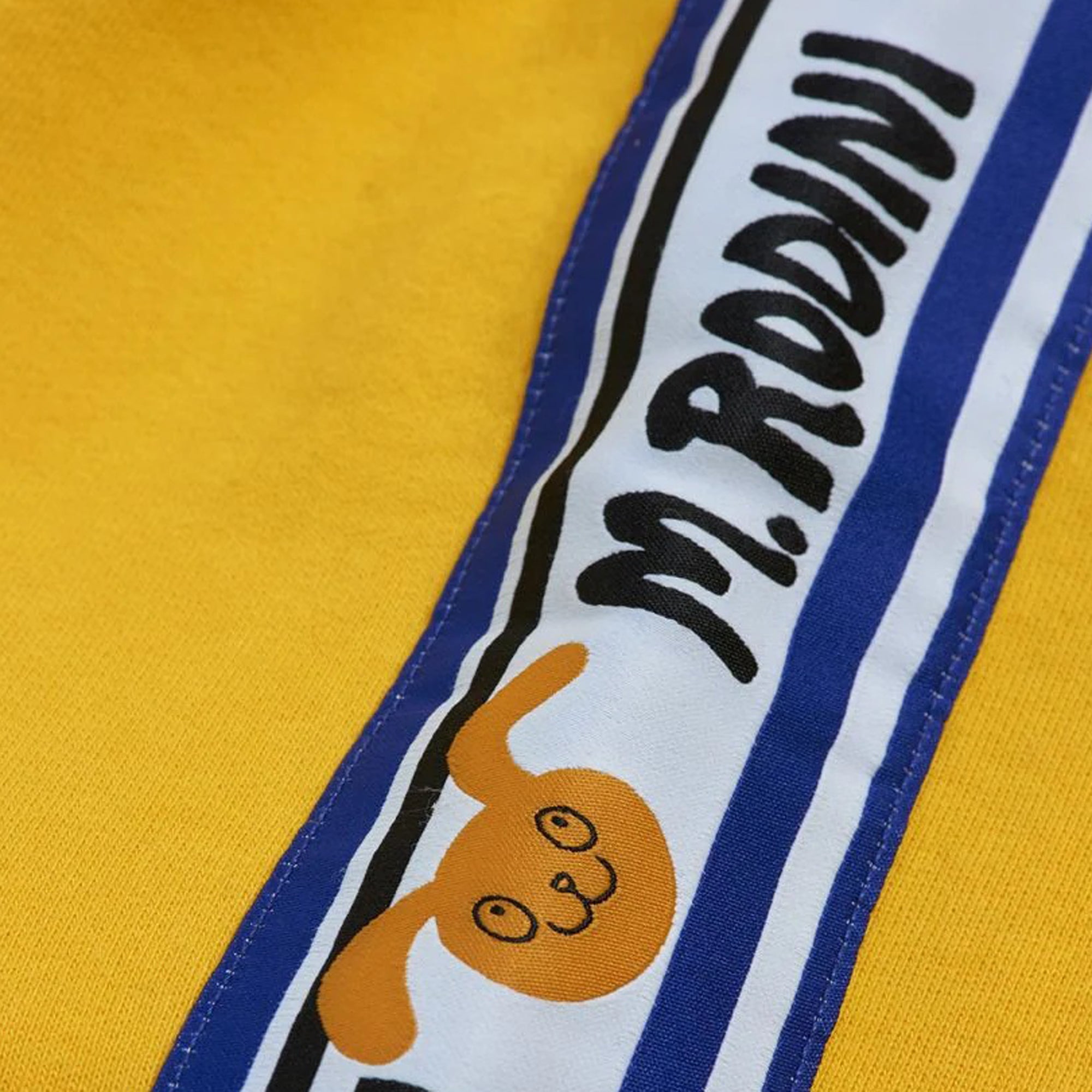 ViaMonte Shop | Mini Rodini pantalone bambino giallo in felpa di cotone organico
