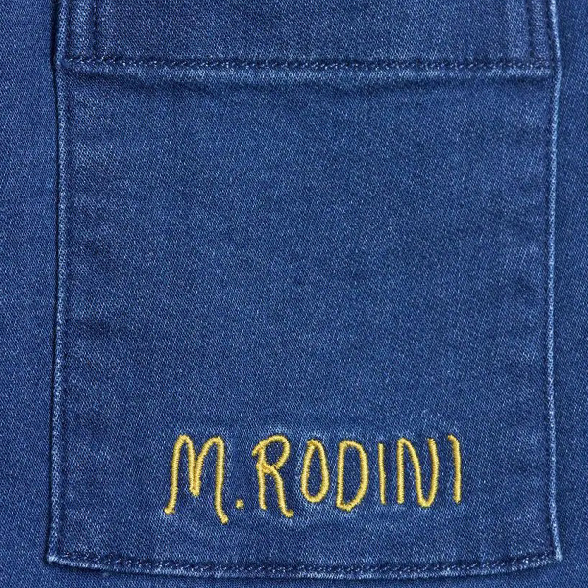 ViaMonte Shop | Mini Rodini tuta intera baby girl in denim di cotone organico