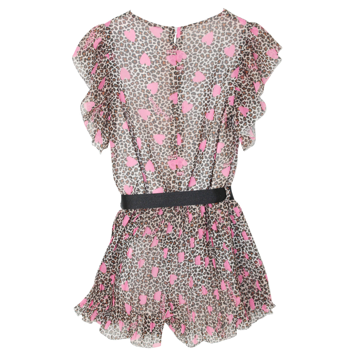 ViaMonte Shop | Miss Blumarine tuta bambina in viscosa con stampa animalier