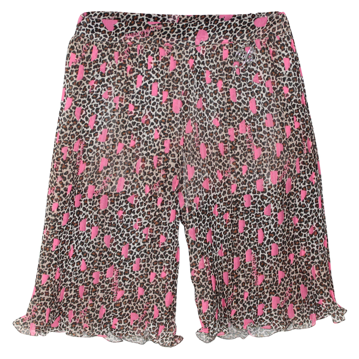 ViaMonte Shop | Miss blumarine pantalone bambina con stampa animalier in viscosa