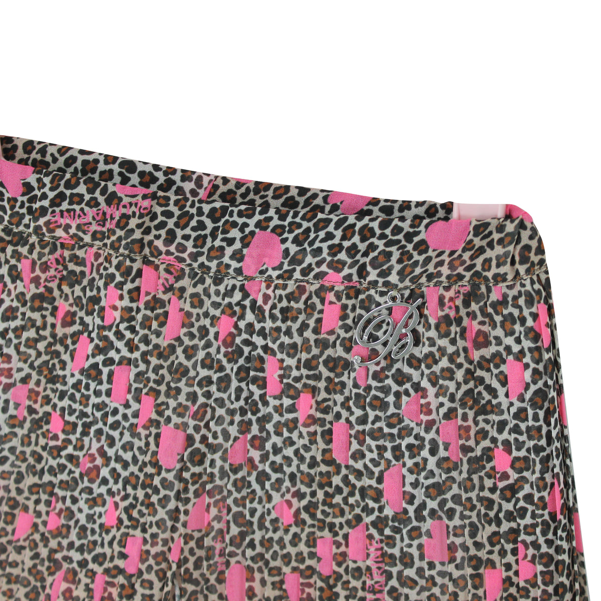 ViaMonte Shop | Miss blumarine pantalone bambina con stampa animalier in viscosa