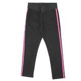 ViaMonte Shop | Moncler Enfant leggings bambina nero in cotone stretch