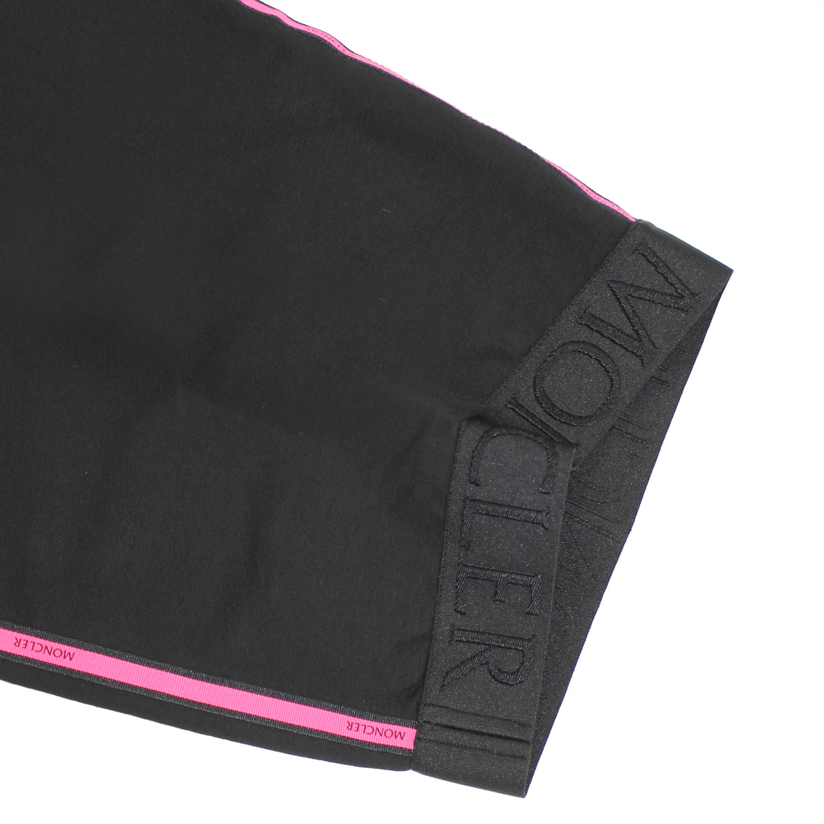 ViaMonte Shop | Moncler Enfant leggings bambina nero in cotone stretch